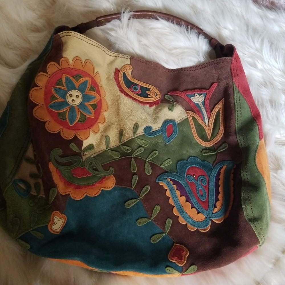 Suede purse